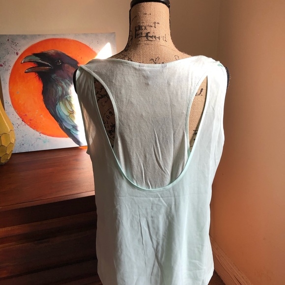 NWOT Banana Republic Double-Layered Mint Tank Top - Picture 2 of 3